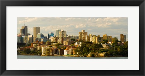 Framed Buildings at the waterfront, Sydney Harbor, Sydney, New South Wales, Australia Print