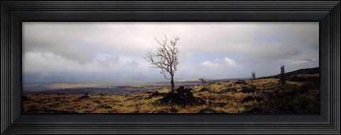 Framed Clouds over volcanic landscape, Hawaii Print