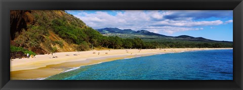 Framed Makena Beach, Maui, Hawaii Print