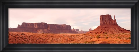Framed Buttes Rock Formations at Monument Valley Print