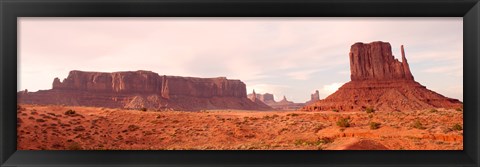 Framed Buttes Rock Formations at Monument Valley Print