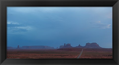 Framed Buttes Rock Formations Under a Stormy Sky Print