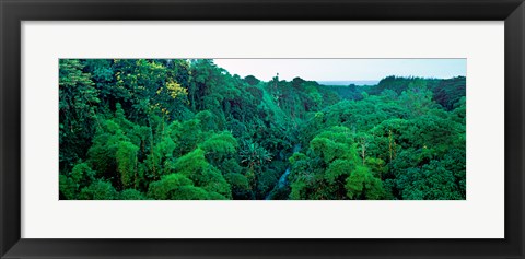 Framed Aerial View of Mauritius Island Print