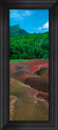 Framed Rock formations, Mauritius Print