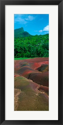 Framed Rock formations, Mauritius Print