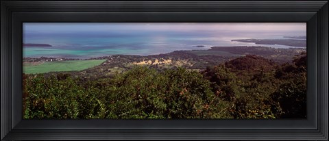 Framed Coastline, Mauritius Island, Mauritius Print