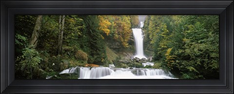 Framed Giessbach Falls on Lake Brienz, Bernese Oberland, Berne Canton, Switzerland Print