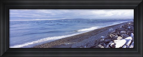 Framed Rocks on the coast, Fort Casey State Park, Island County, Washington State, USA Print