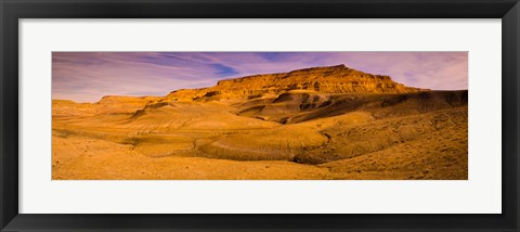 Framed Rock formations at sunset, Grand Staircase-Escalante National Monument, Utah Print