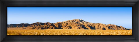 Framed Rock formations in a desert, Turkey Flats, Joshua Tree National Park, California, USA Print