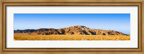 Framed Rock formations in a desert, Turkey Flats, Joshua Tree National Park, California, USA Print
