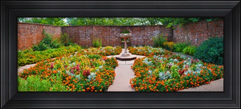 Framed Latham Memorial Garden at Tryon Palace, New Bern, North Carolina, USA Print