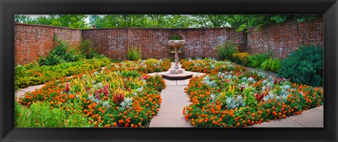 Framed Latham Memorial Garden at Tryon Palace, New Bern, North Carolina, USA Print