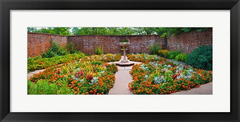 Framed Latham Memorial Garden at Tryon Palace, New Bern, North Carolina, USA Print