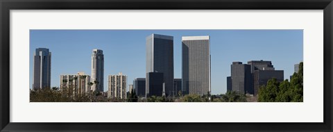 Framed Low angle view of buildings, Century City, Los Angeles County, California, USA Print