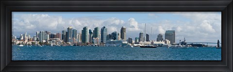 Framed View of San Diego from the Waterfront Print