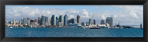 Framed View of San Diego from the Waterfront Print
