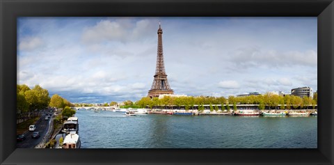 Framed Eiffel Tower from Pont De Bir-Hakeim, Paris, Ile-De-France, France Print