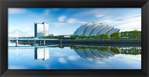 Framed Scottish Exhibition and Conference Centre, River Clyde, Glasgow, Scotland Print