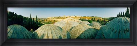 Framed Domes at the Church of All Nations, Jerusalem, Israel Print