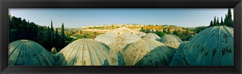 Framed Domes at the Church of All Nations, Jerusalem, Israel Print