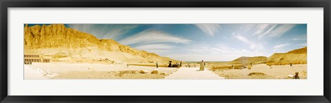 Framed Mortuary Temple of Hatshepsut at Deir El Bahari, Luxor, Egypt Print