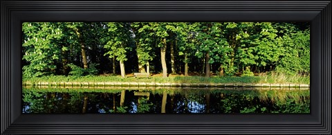 Framed Canal near Lisse, Netherlands Print