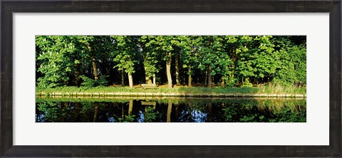 Framed Canal near Lisse, Netherlands Print