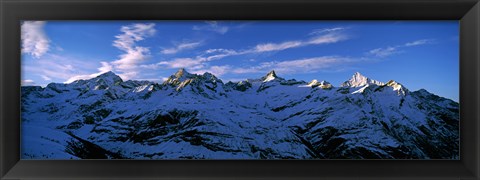 Framed Swiss Alps from Gornergrat, Switzerland Print