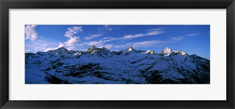 Framed Swiss Alps from Gornergrat, Switzerland Print