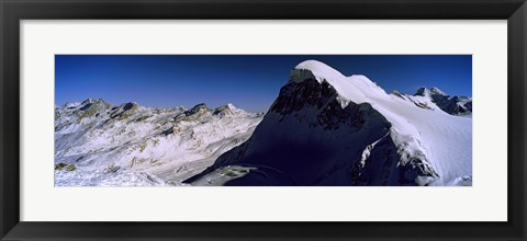 Framed Swiss Alps from Klein Matterhorn, Switzerland Print