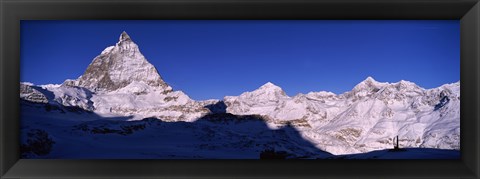 Framed Mt Matterhorn from Riffelberg, Zermatt, Valais Canton, Switzerland Print