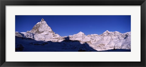 Framed Mt Matterhorn from Riffelberg, Zermatt, Valais Canton, Switzerland Print