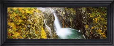 Framed Waterfall, Allt a&#39; Choire Ghreadaidh, Glen Brittle, Isle of Skye, Scotland Print