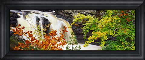 Framed Rogie Falls, Black Water, Garve, Ross-Shire, Scotland Print