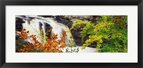 Framed Rogie Falls, Black Water, Garve, Ross-Shire, Scotland Print