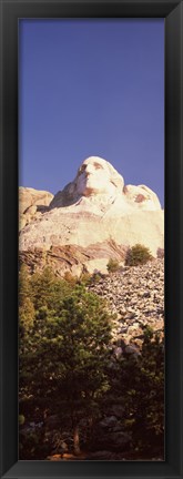 Framed Low angle view of the Mt Rushmore National Monument, South Dakota, USA Print