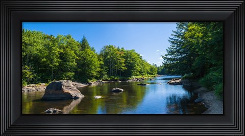 Framed Moose River, New York State Print