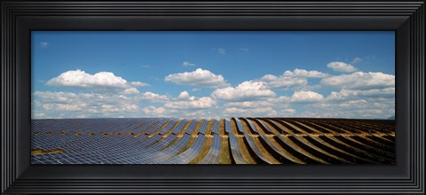 Framed Solar panels in a field, Provence-Alpes-Cote d&#39;Azur, France Print