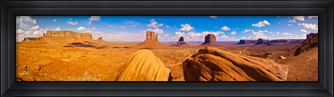 Framed Rock formations at Monument Valley, Monument Valley Navajo Tribal Park, Arizona, USA Print