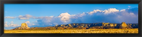 Framed Storm clouds over White Mesa, San Juan County, Utah, USA Print