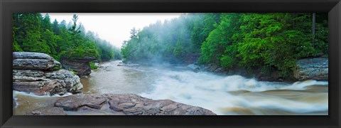 Framed Youghiogheny River, Swallow Falls State Park, Garrett County, Maryland Print