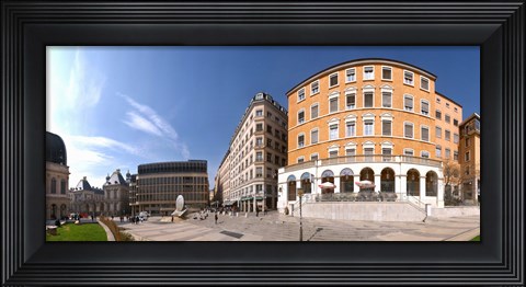 Framed Buildings at Place Louis Pradel, Lyon, Rhone, Rhone-Alpes, France Print