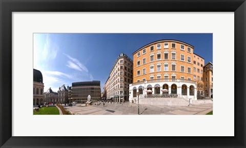 Framed Buildings at Place Louis Pradel, Lyon, Rhone, Rhone-Alpes, France Print