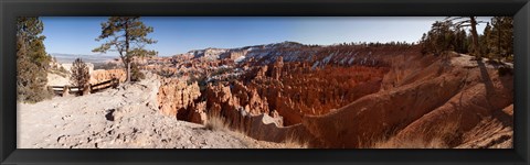 Framed Rock formations at Bryce Canyon National Park, Utah, USA Print