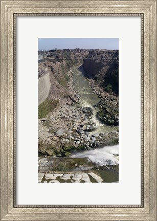 Framed Ruins along a river, Lima, Peru Print