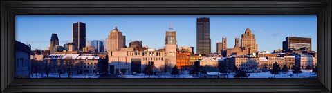 Framed Buildings in winter, Montreal, Quebec, Canada 2012 Print