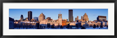 Framed Buildings in winter, Montreal, Quebec, Canada 2012 Print