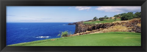 Framed Coastline, Black Rock, Maui, Hawaii Print