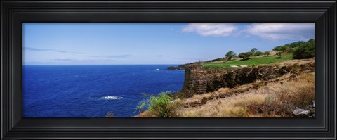 Framed Black Rock, Kaanapali, Maui, Hawaii Print